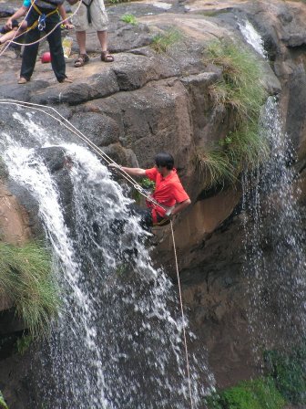 Waterfall Rappelling